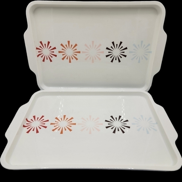 Target Melamine Serving Tray Platter Snowflake Starburst - Picture 1 of 7